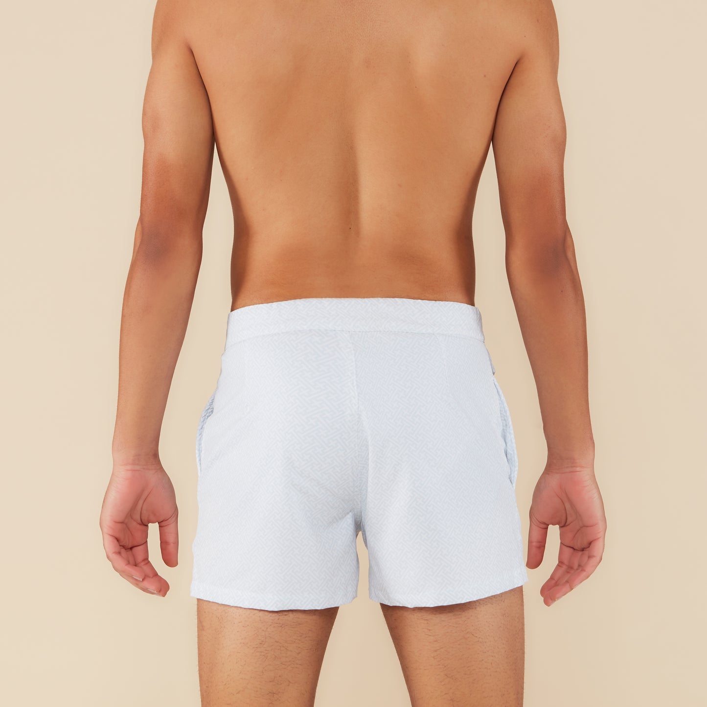 Havana Print Shorts - Grey Geo