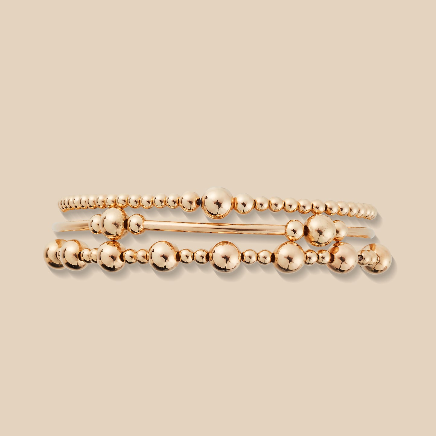 Gold Bracelet Stack