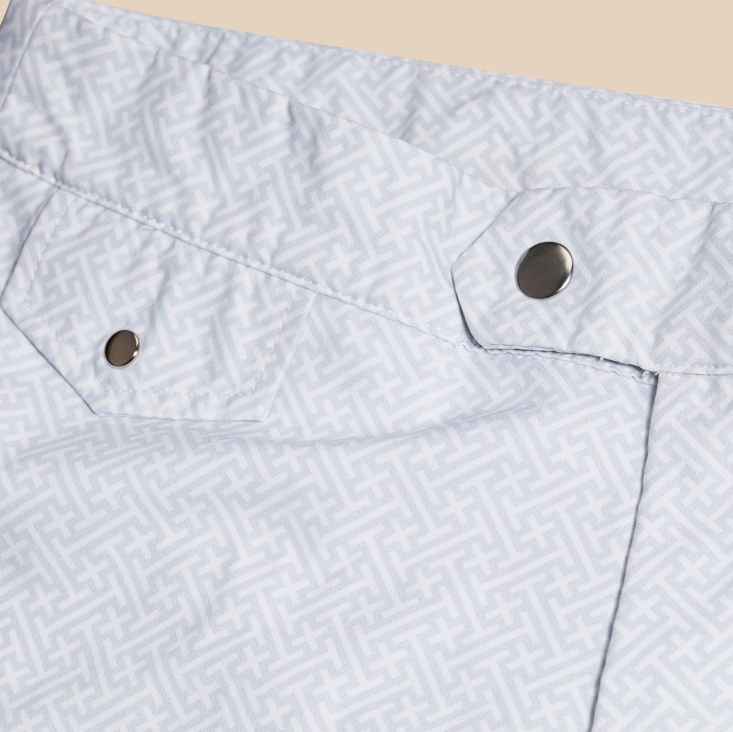 Havana Print Shorts - Grey Geo