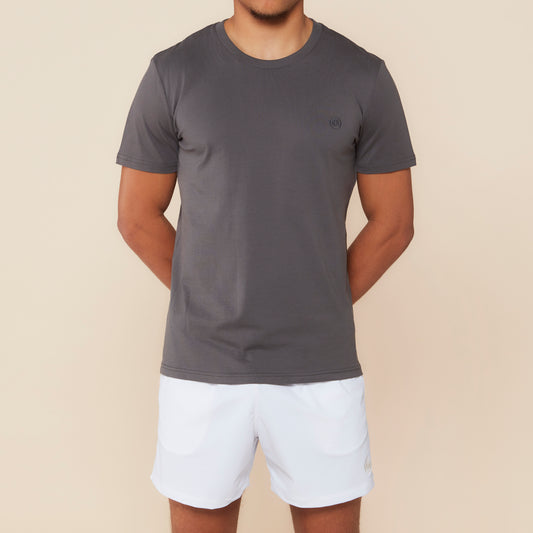 Cotton Tee - Charcoal