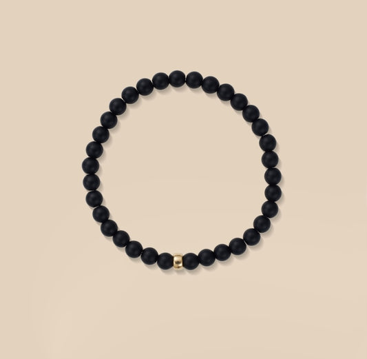 Mens Black Onyx Bracelet